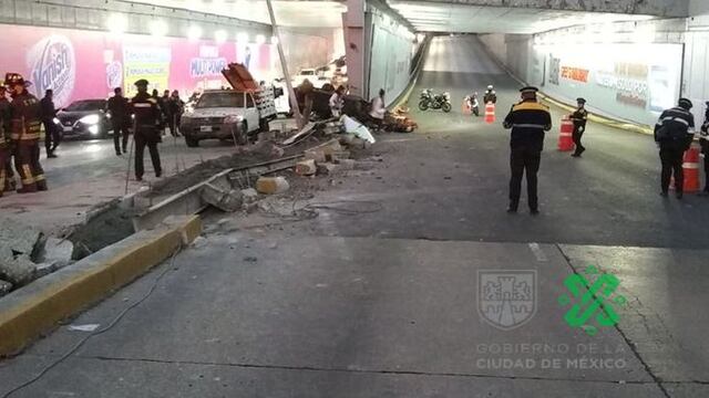 Accidente en carriles centrales de Circuito Interior