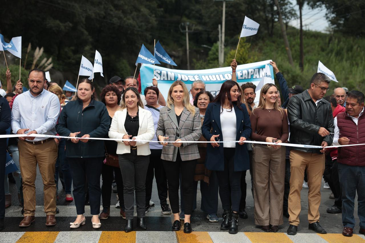 Huixquilucan: Romina Contreras inaugura repavimentación de Río Hondo e inicia nuevas obras viales