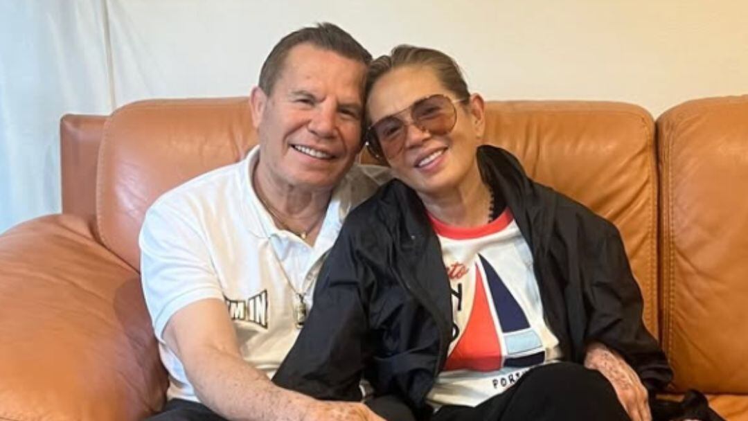 Yolanda Andrade con Julio César Chávez