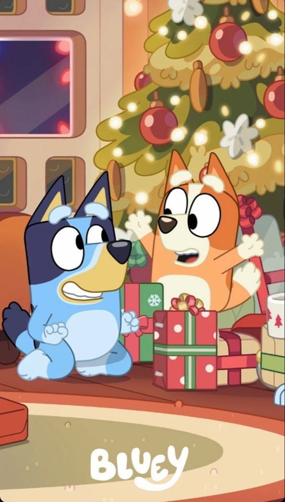 Fondos de Bluey navideña