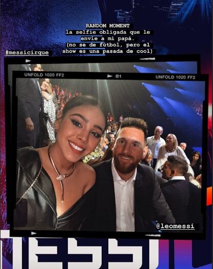 Danna Paola y Leonel Messi