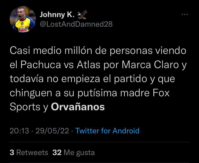 La gente ha preferido ver la final de la Liga MX por internet que por Fox Sports para evitar a Raúl Orvañanos.