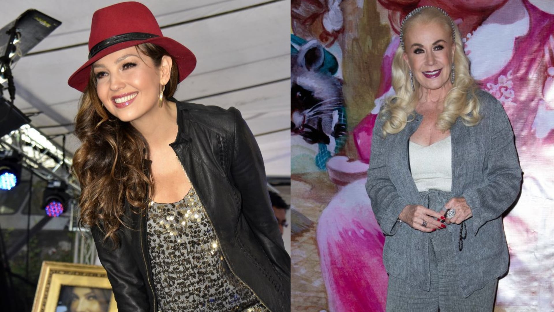 Thalía y Laura Zapata.
