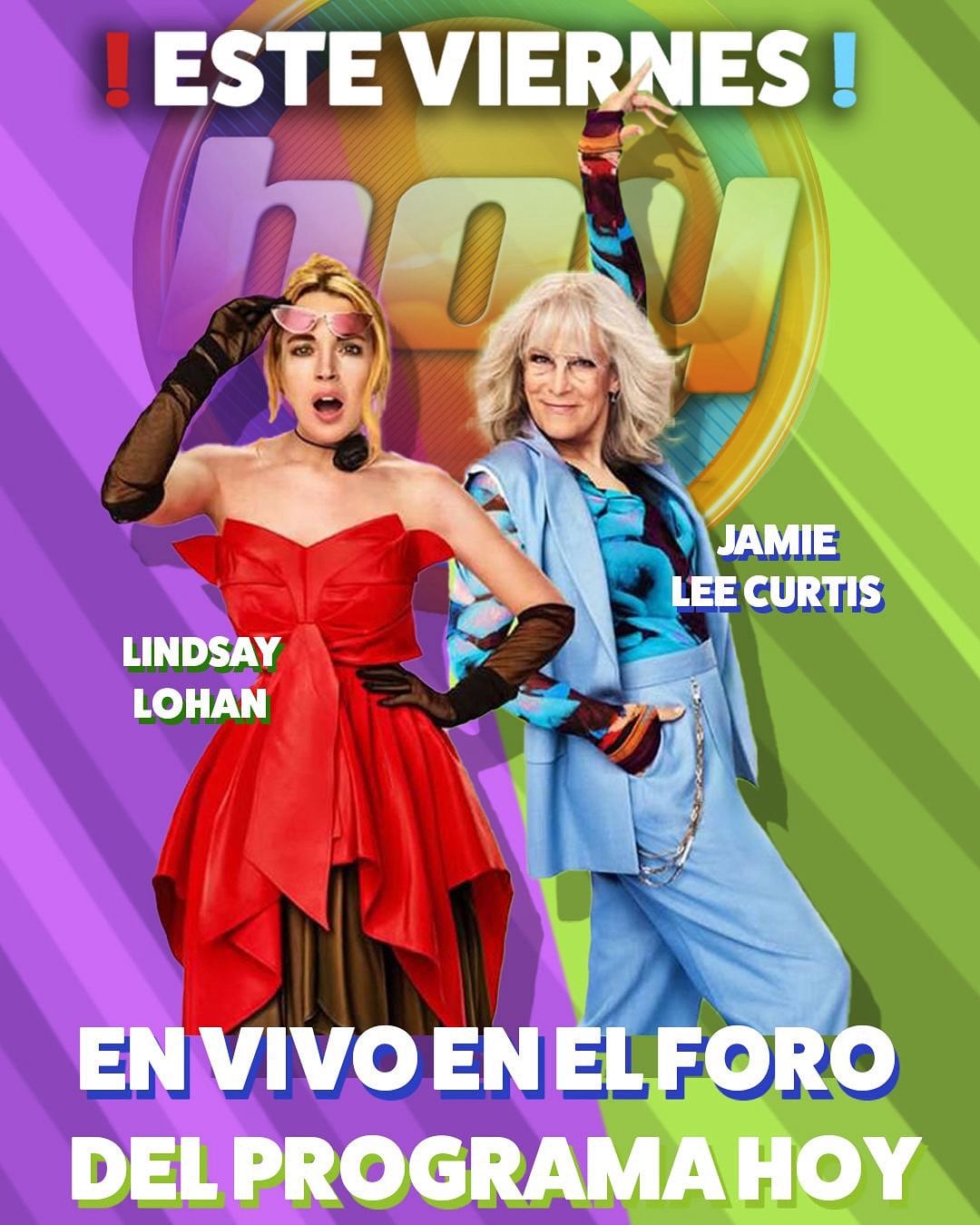 Lindsay Lohan y Jamie Lee Curtis en Hoy