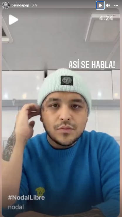 Belinda brinda su apoyo a Christian Nodal