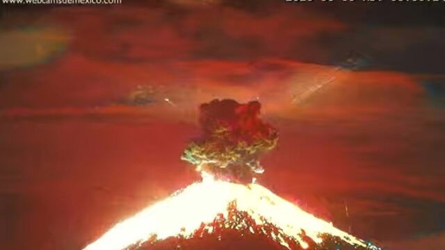 Volcán Popocatépetl registra hasta 4 increíbles explosiones esta madrugada