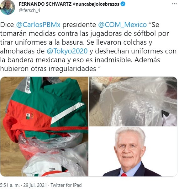 Declaraciones de Carlos Padilla sobre la Selección Mexicana de Softbol