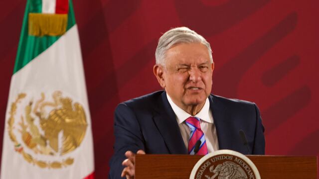 El presidente AMLO en su conferencia mañanera de este miércoles 27 de noviembre.