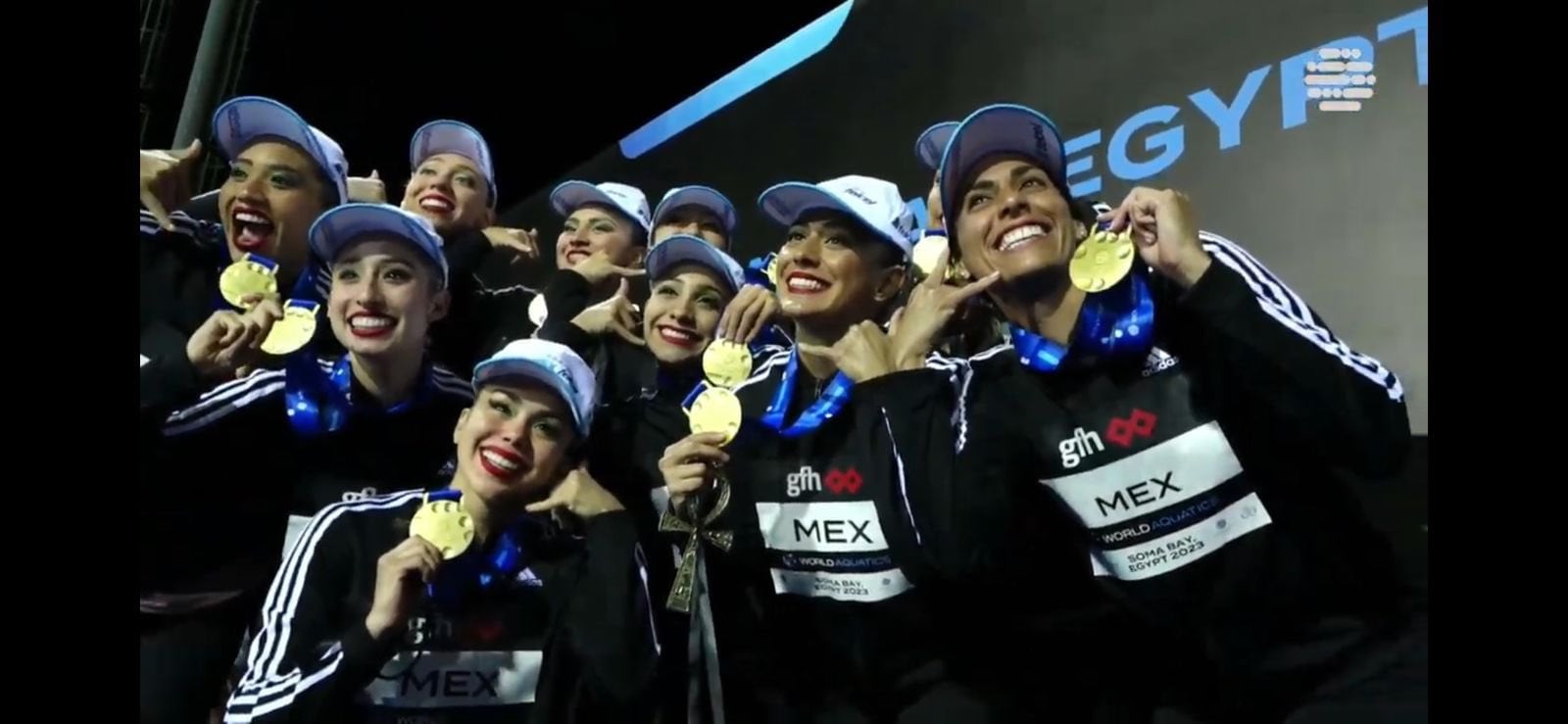 Nadadoras mexicanas en Egipto