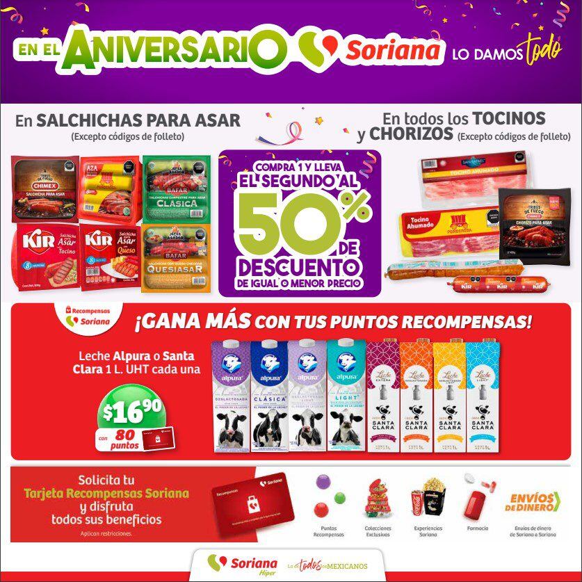 Soriana Fin de Semana 6 al 9 de octubre 2023