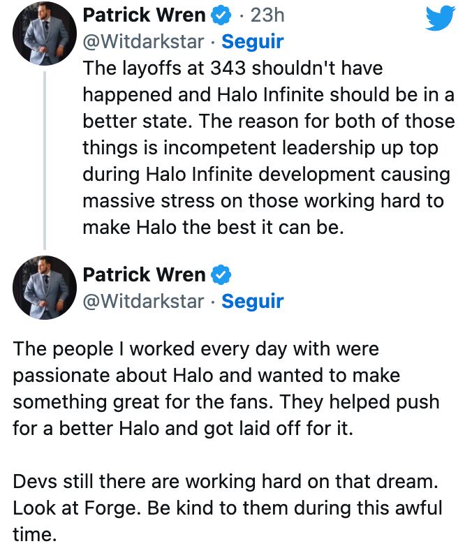 Patrick Wren acerca de los despidos en Microsoft
