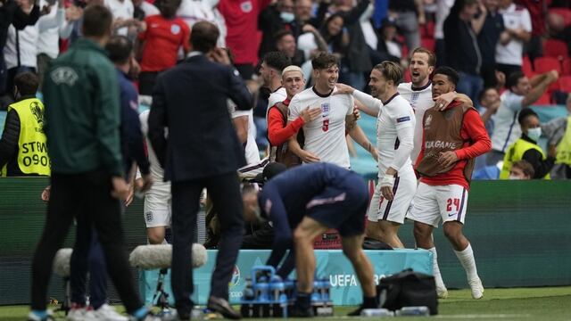 Festejo de la Selección de futbol de Inglaterra