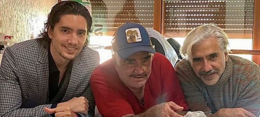 Alex junto a Vicente y Alejandro Fernández