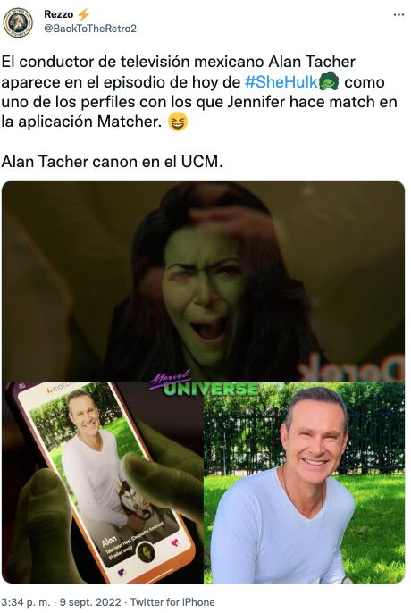 Alan Tacher aparece en She Hulk