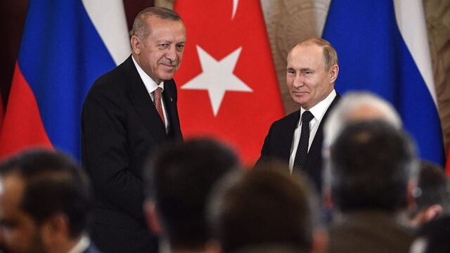 Erdogan Recep Tayyip y Vladimir Putin