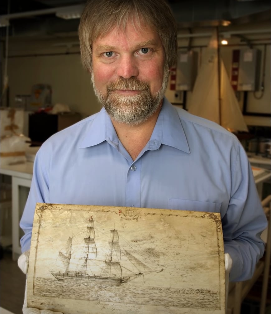 Planos del barco de James Cook