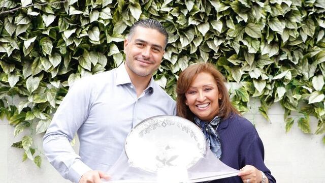 Lorena Cuéllar y Omar García Harfuch