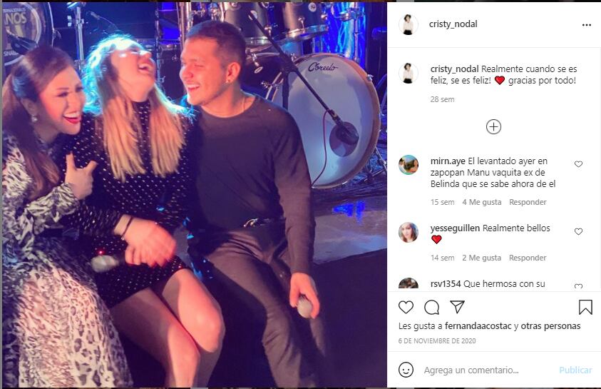 Belinda con la mamá de Christian Nodal, Cristina Nodal.