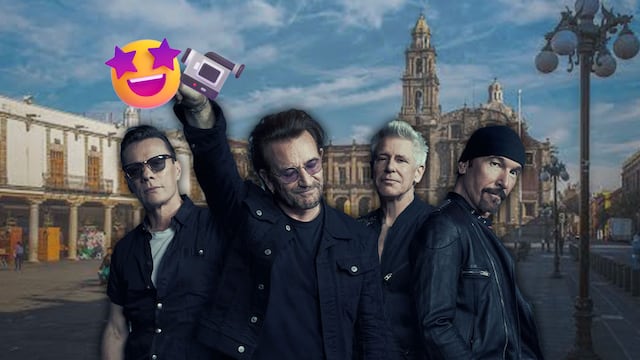 ¿U2 en México? La banda sorprende en pleno Centro Histórico