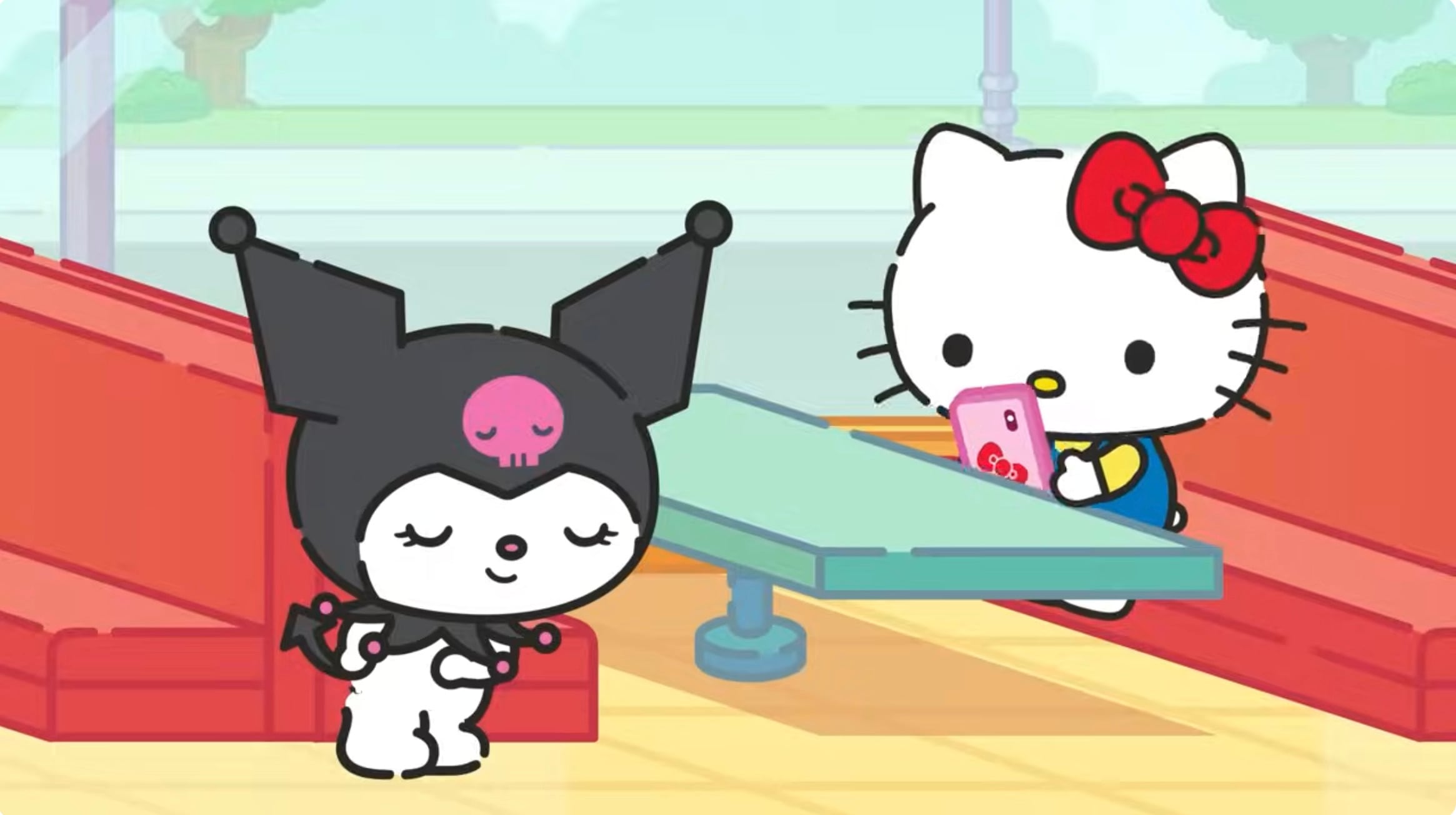 El baile de otoño de Kuromi y My Melody