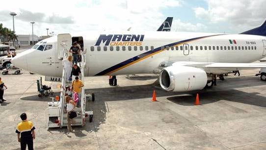 Avión de la flota de Magnicharters.