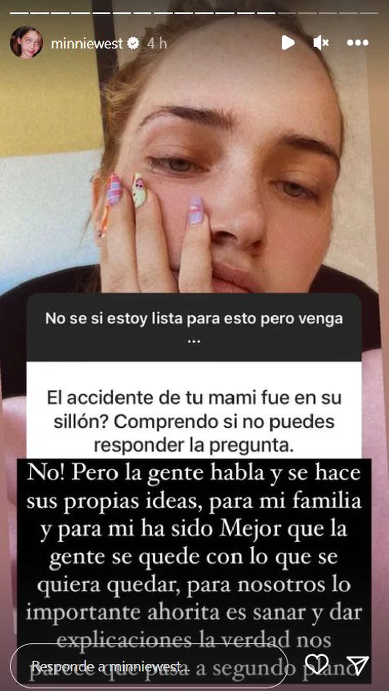 Minnie West habla de la muerte de su mamá, Amparo Serrano