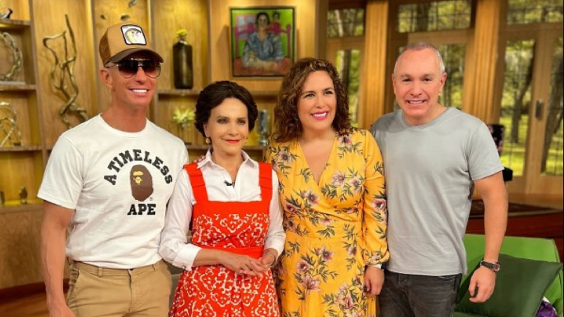 Erik Rubín, Angélica Vale y Alex Gou en Ventaneando
