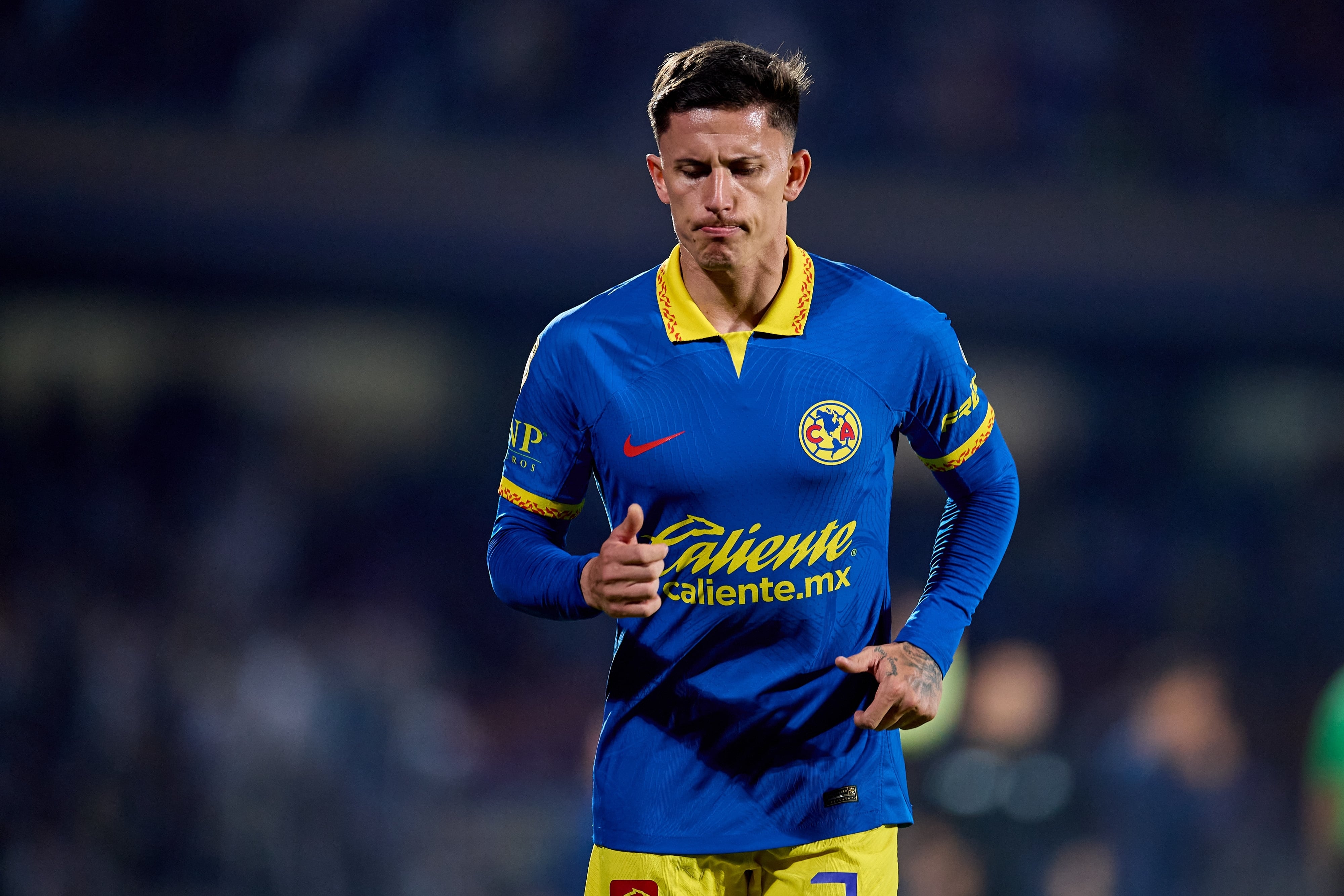 Brian Rodríguez con el Club América.