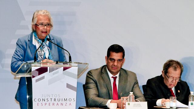 La secretaria de Gobernación, Olga Sánchez Cordero.