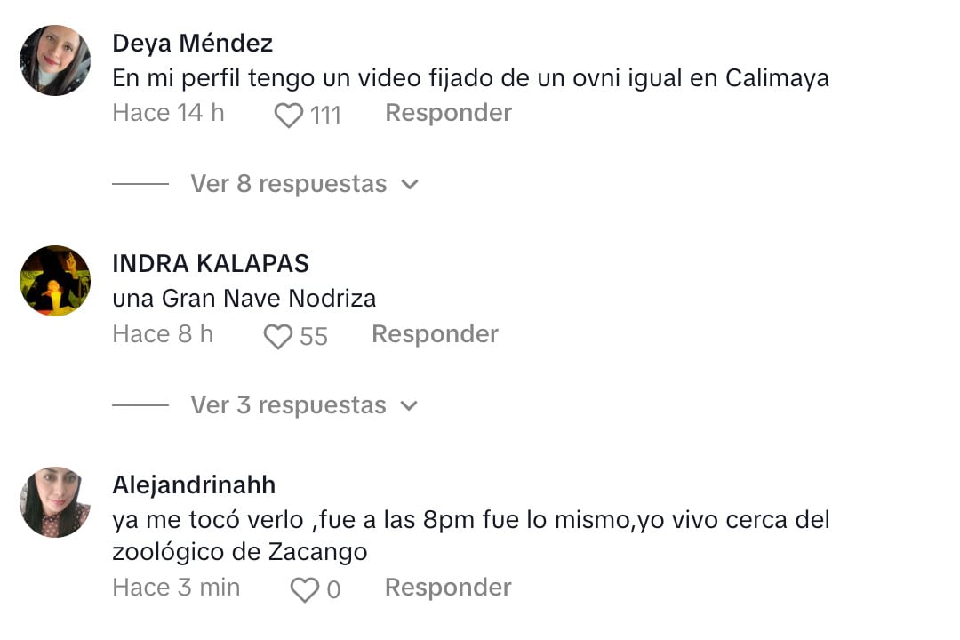 Un video TikTok captó supuestamente un OVNI que sería una nave nodriza