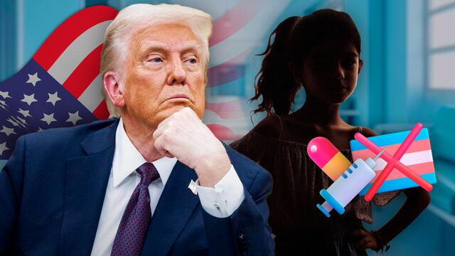 Donald Trump ordena suspender tratamientos trans para menores de edad en Estados Unidos.