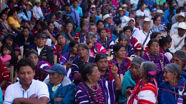 Asistentes al Il Encuentro Nacional por la Libre Determinación de los Pueblos Indígenas, realizado hace unas semanas en Chiapas.