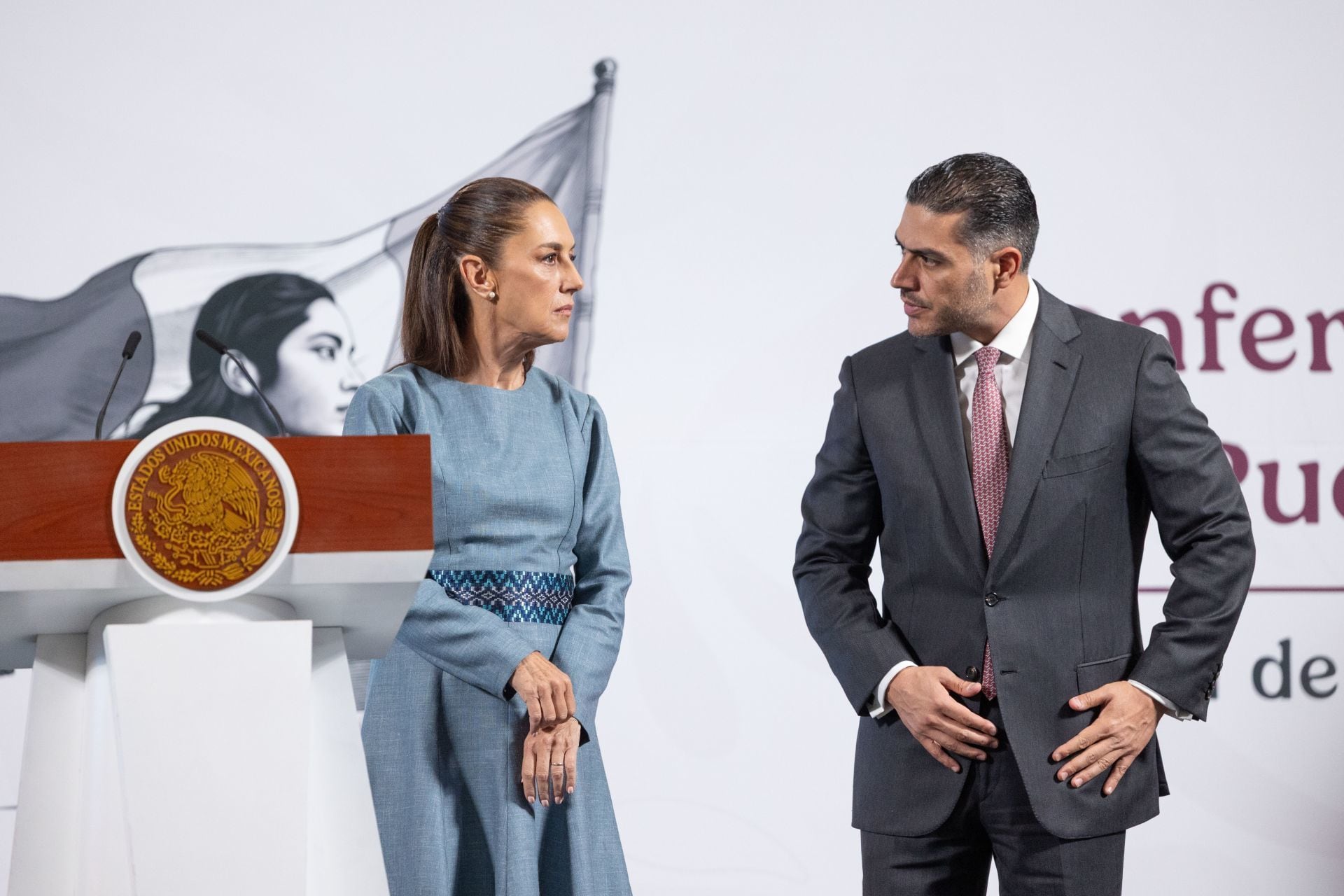 Omar García Harfuch y Claudia Sheinbaum
