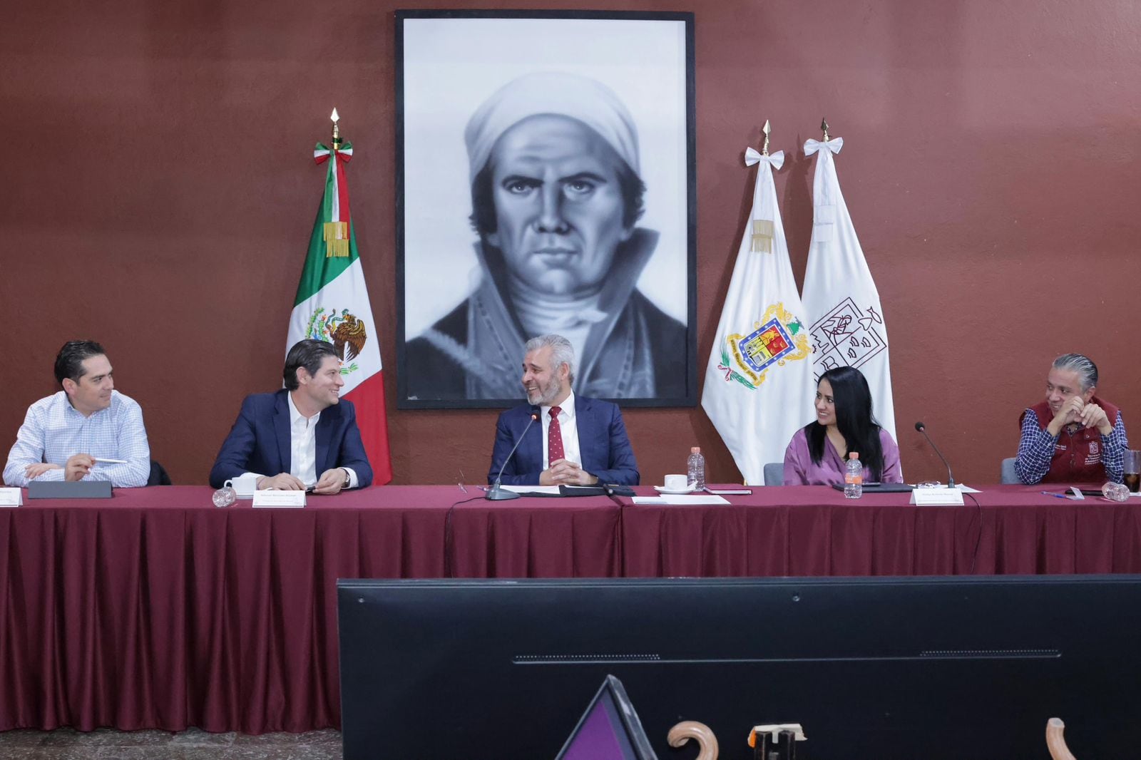 Alfredo Ramírez Bedolla coordina proyectos de infraestructura con el presidente municipal de Morelia