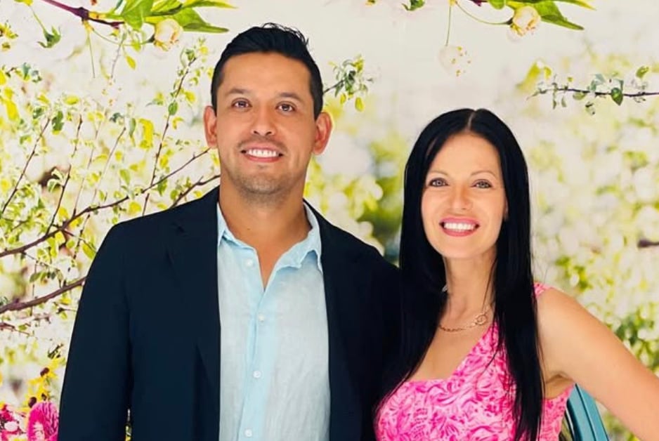 Iván Aguilera y su esposa, Simona Aguilera