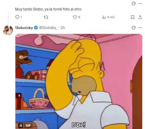 Slobotzky habría confirmado victoria de La Cotorrisa sobre Jesica Bustos.