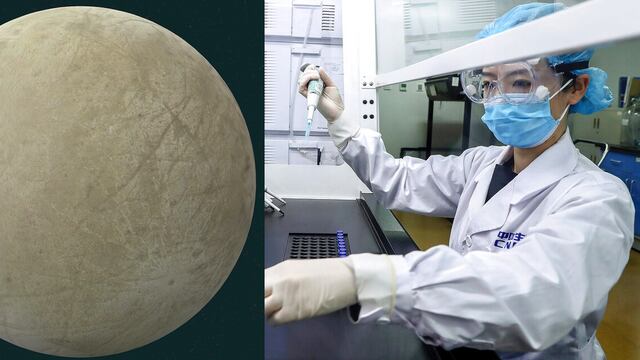 Científicos en China