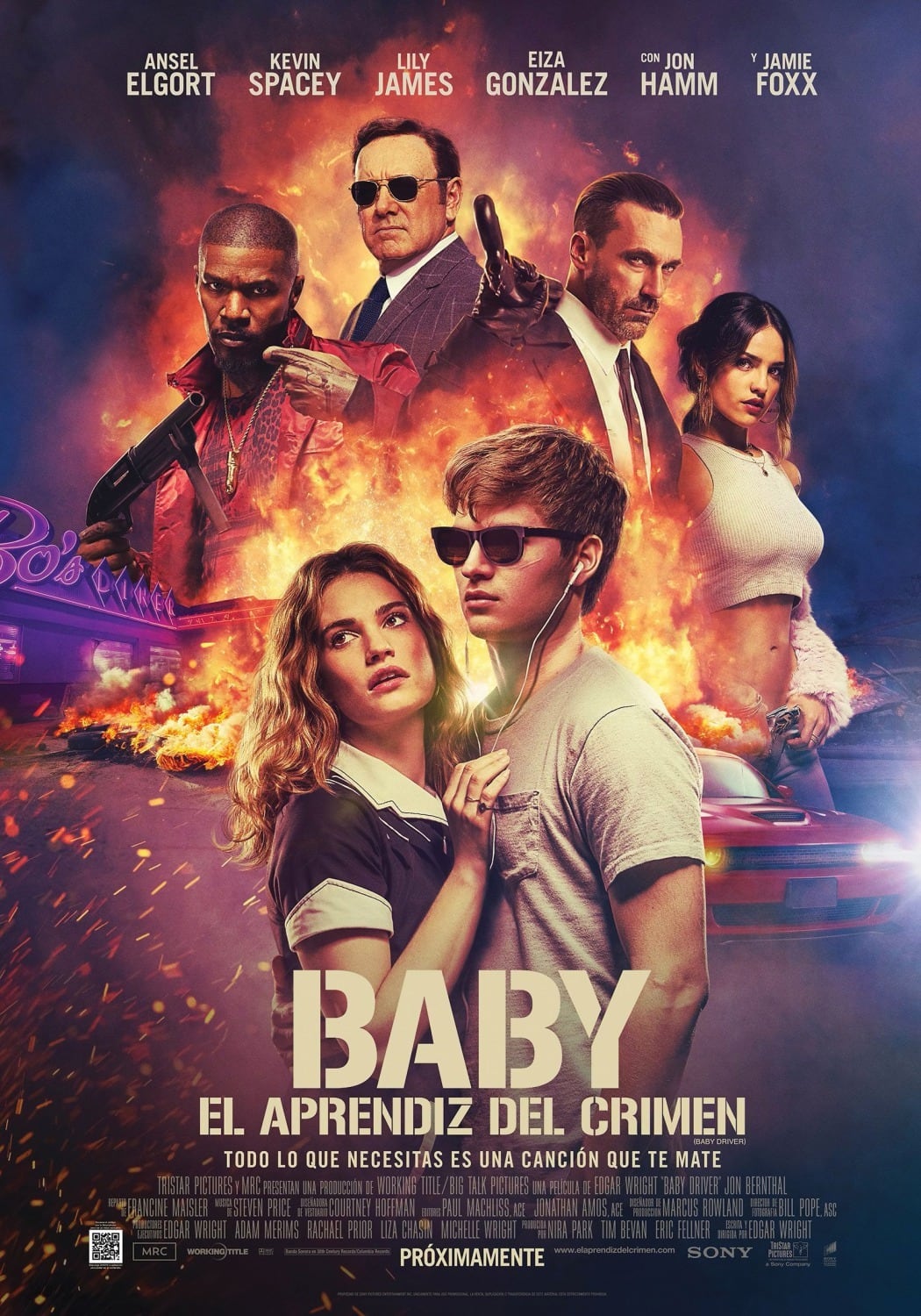 Póster oficial Baby Driver