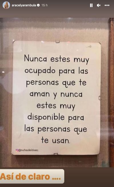 ¿Aracely Arámbula envía indirecta a Luis Miguel?