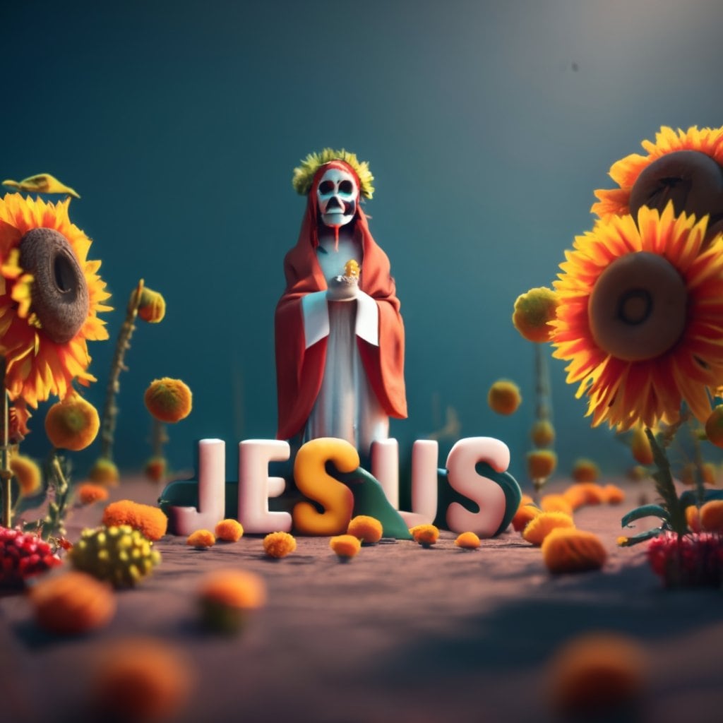 Nombre 3D Día de Muertos