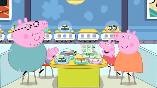 Peppa Pig por Día Internacional del Sushi