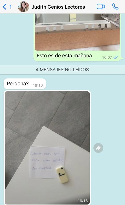 Fichas de dominó / Hilo de Twitter