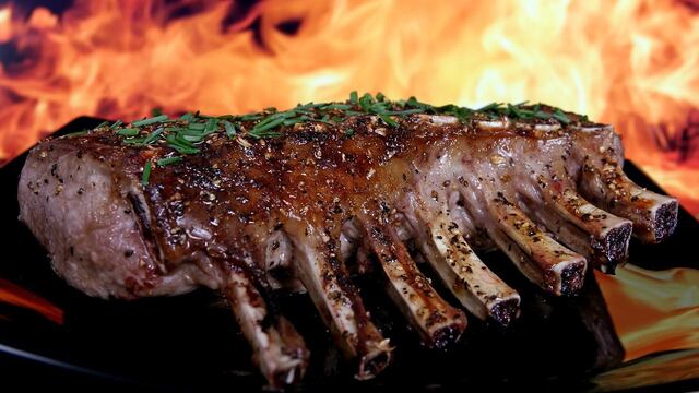 Costillas en salsa barbacoa.