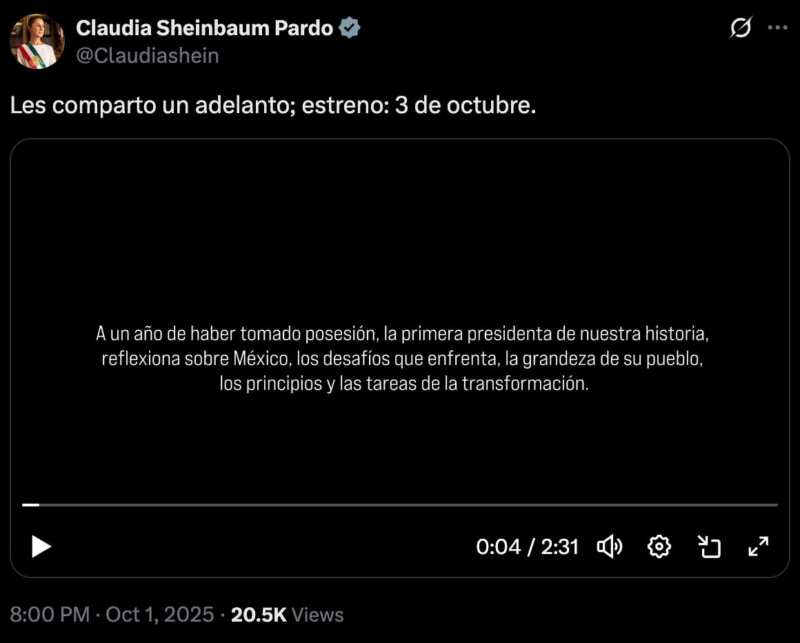 Documental de Claudia Sheinbaum