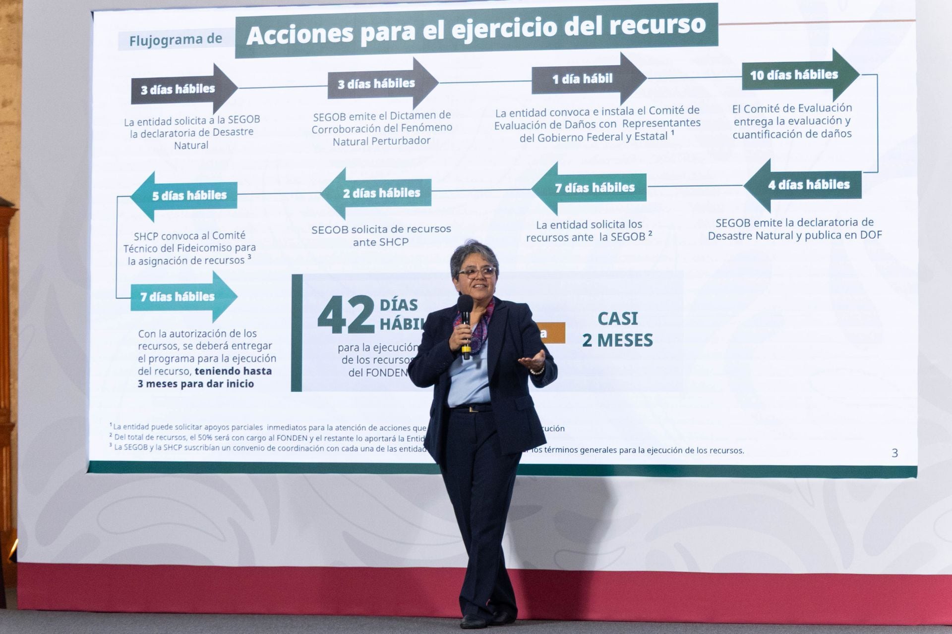 Raquel Buenrostro “da clase” sobre la historia del FONDEN