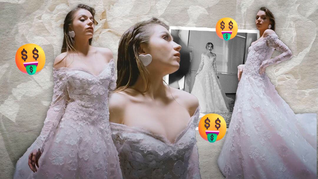 Precio del hermoso vestido Oscar de la Renta usado por Sofía Castro en su boda