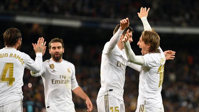 Los merengues celebran el triunfo