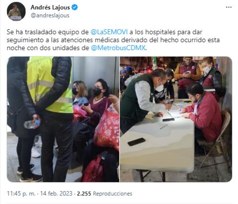 Personal de SEMOVI en hospitales