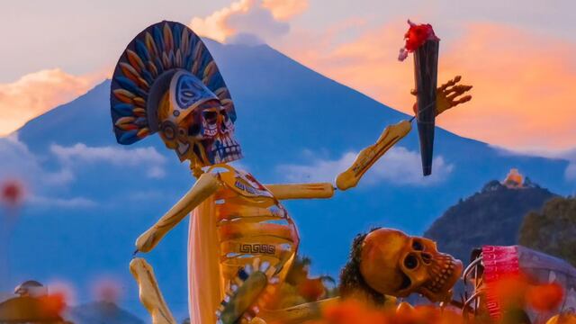 Catrinas monumentales en Atlixco