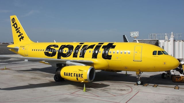 Avión de la aerolínea Spirit
